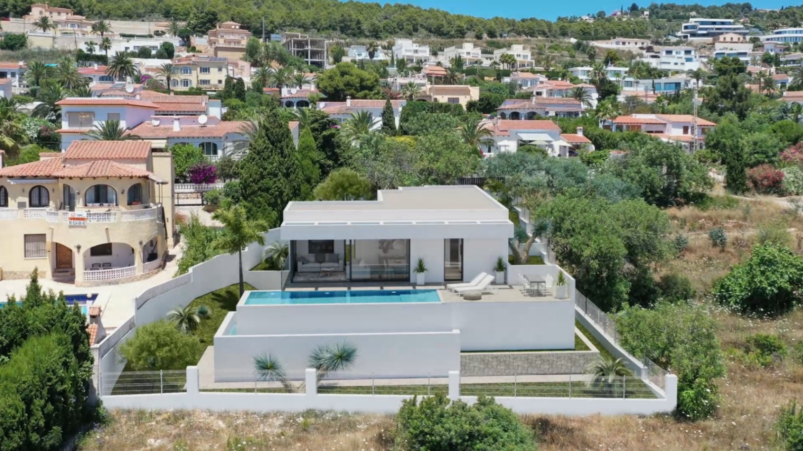 Modern villaproject met uitzicht op zee en Peñon te koop, Calpe