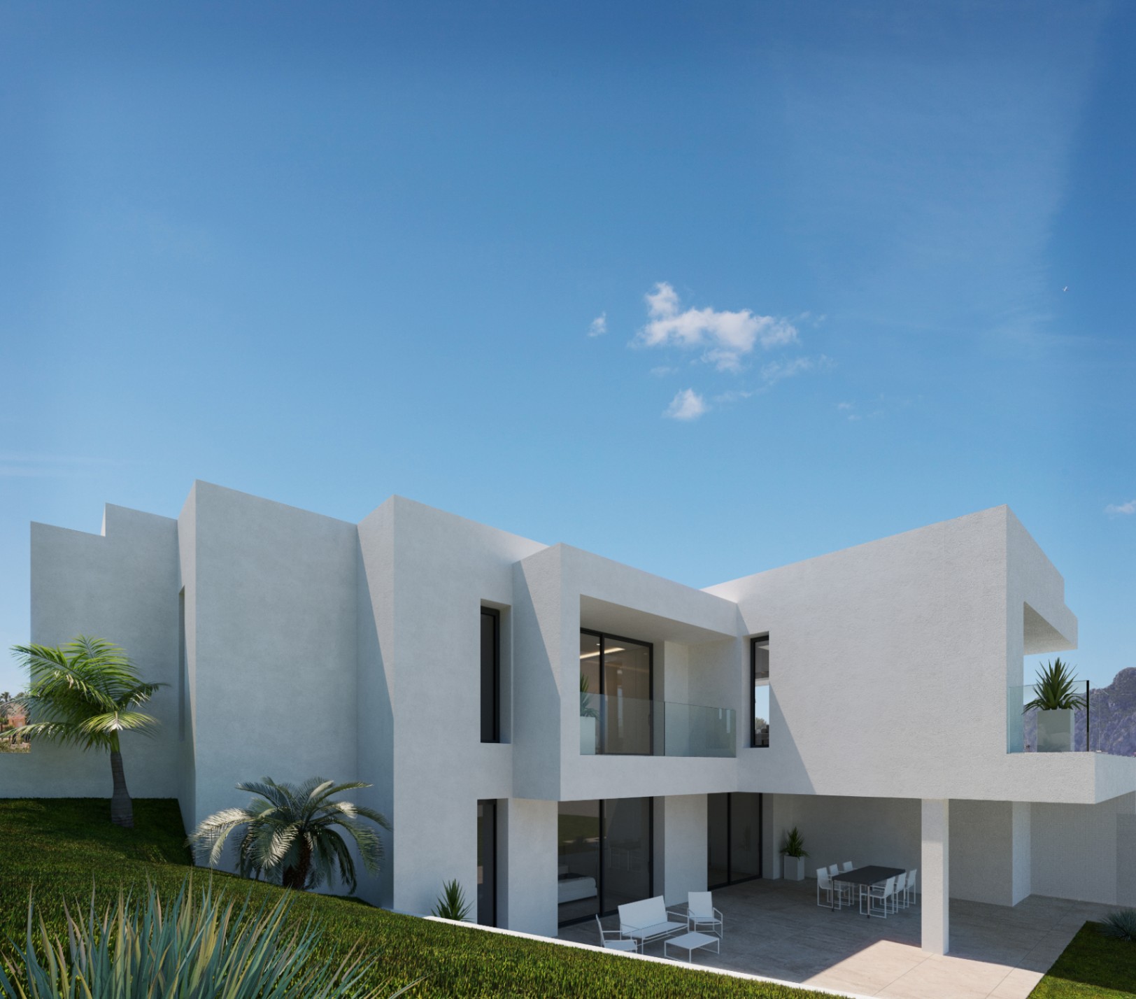 Modern villaproject met uitzicht op zee en Peñon te koop, Calpe