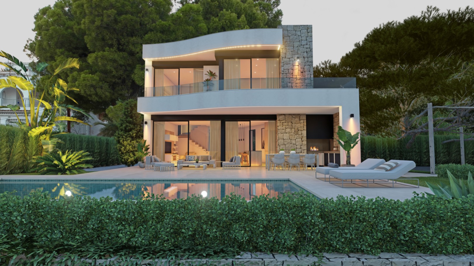 Projekt: luxuriöse Meerblick-Villa in Calpe zu verkaufen