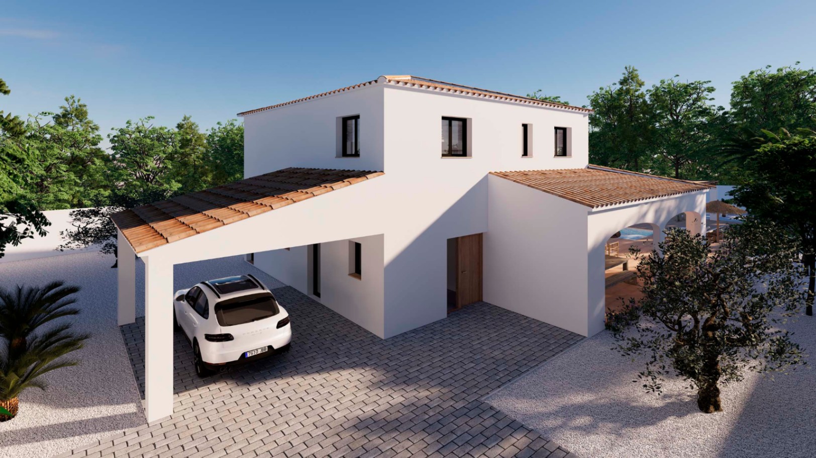 Moderne finca-stijl nieuwbouw villa te koop in Moraira